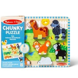 Melissa and Doug Chunky Puzzle - Pets Animaux Domestiques Mascotas